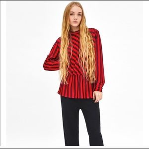 Zara long sleeve with puff-sleeves